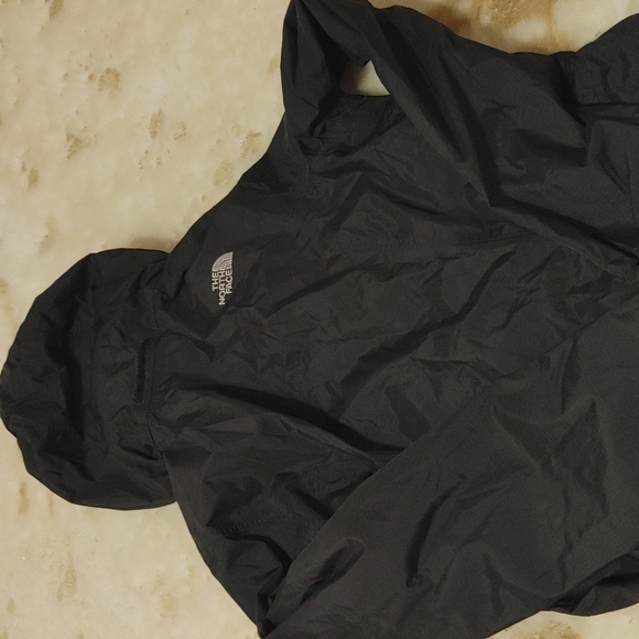 The North Face venture hyvent xs hooded rain jacket coat like new black - Picture 2 of 2